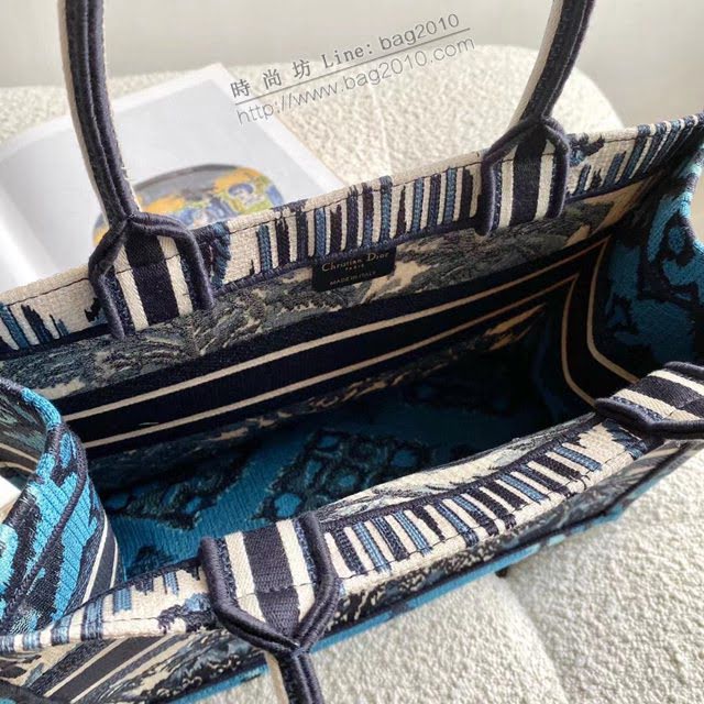 Dior女包 迪奧book tote棕櫚樹小號托特包 Dior刺繡購物袋  dfk1765